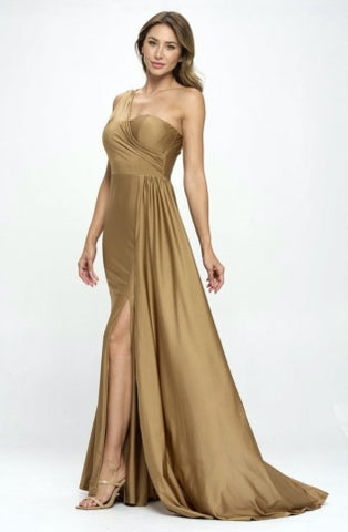 Vestido Dorado Cafe 1380