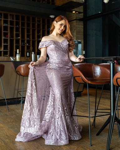 Vestido Morado 1865