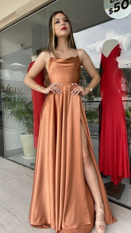 Vestido Naranja 1237