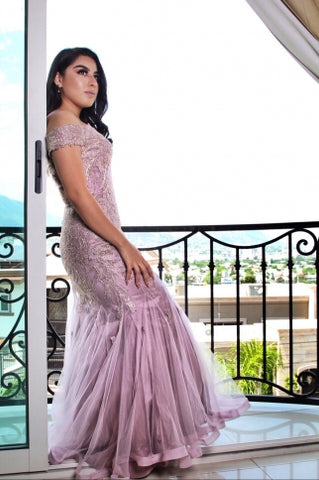 Vestido Morado 630