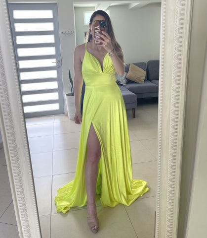 VESTIDO AMARILLO NEON