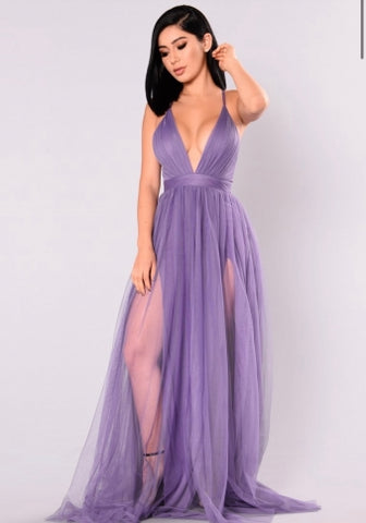 Vestido Morado 1003